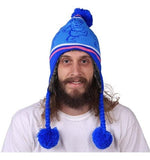 Grateful Dead - Dancing Bears Blue Knit Flap Ski Hat - Hats