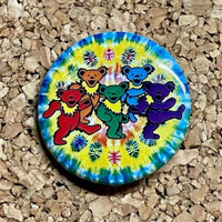 Grateful Dead - Dancing Bears Button - Buttons & Pins