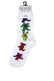 Grateful Dead - Dancing Bears Men’s Socks - White - Socks