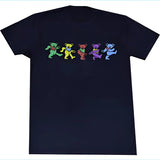 Grateful Dead - Dancing Bears Navy T-Shirt - Gratefuldeadshop.com