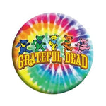 Grateful Dead - Dancing Bears on Tiedye Button - Buttons & Pins