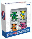 Grateful Dead - Dancing Bears Shot Glass Set of 4 - Gratefuldeadshop.com