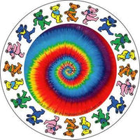 Grateful Dead - Dancing Bears Spiral Sticker - Sticker