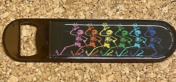 Grateful Dead - Abrebotellas magnético con esqueletos bailando