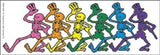 Grateful Dead - Dancing Skeletons Bumper Sticker - White - Sticker