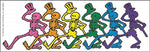 Grateful Dead - Dancing Skeletons Clear Sticker - Sticker