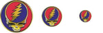 Grateful Dead - Embossed Metal Steal Your Face Sticker - Small (1’’) - Sticker