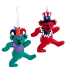 Grateful Dead - Festive Hat Dancing Bear Ornament - Holiday Ornaments