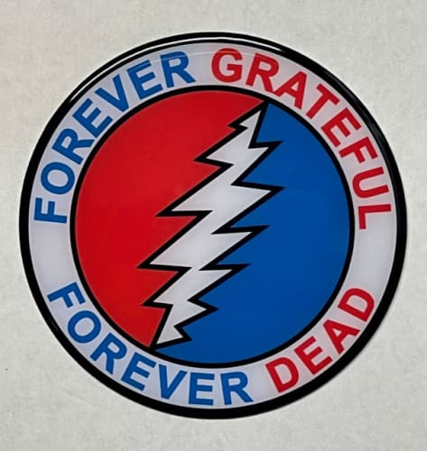 Grateful Dead - Forever Grateful Metal Sticker - Sticker