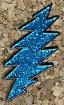 Grateful Dead - Glitter Bolt Lapel Hat Pin - Blue - Brooches & Lapel Pins