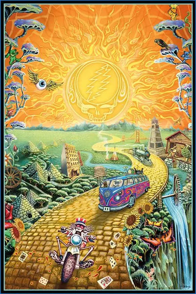 Grateful Dead - Golden Road Poster - gratefuldeadshop.com