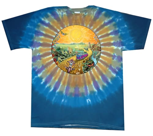 Grateful Dead - Golden Road Tie Dye T-Shirt - Medium - T-Shirts