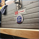 Toolbox with a 'Scars Craftsman' label and a 'Good Ol Grateful Dead' sticker.