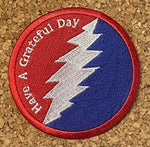 Grateful Dead - Have A Grateful Day Round Bolt Patch - Patches