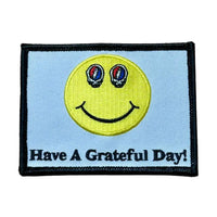 Grateful Dead - Have A Grateful Day Smiley Face Patch - Patches