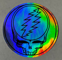 Grateful Dead - Holographic Steal Your Face Sticker - Sticker