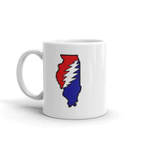 Grateful Dead Illinois Deadhead Bolt Coffee Mug Mugs Gratefuldeadshop.com 