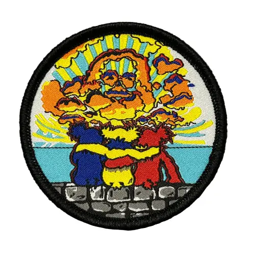 Grateful Dead - Jerry In Clouds Iron On Patch - Patches