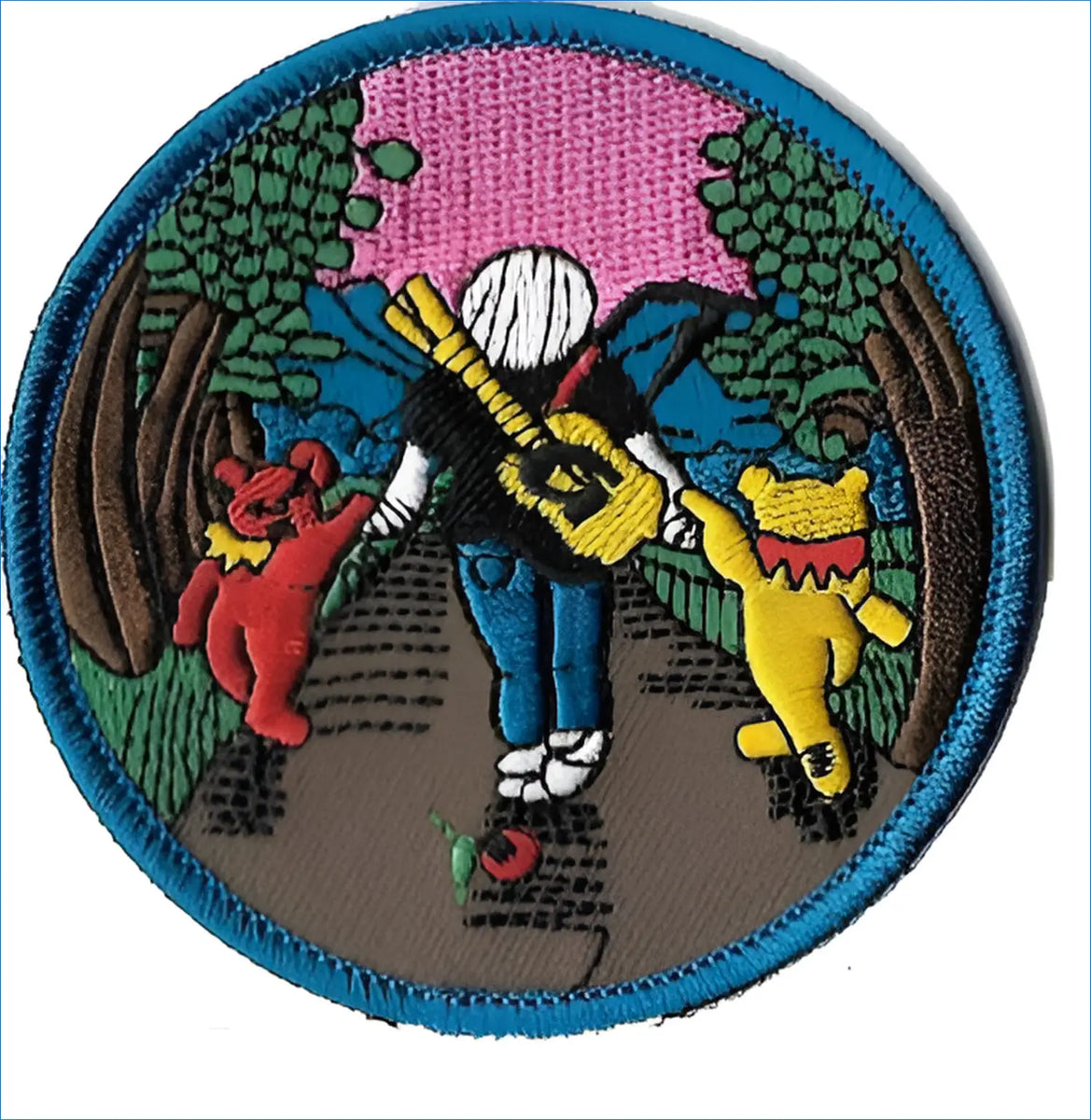 Jerry Garcia Walking with Bears Patch Grateful Dead