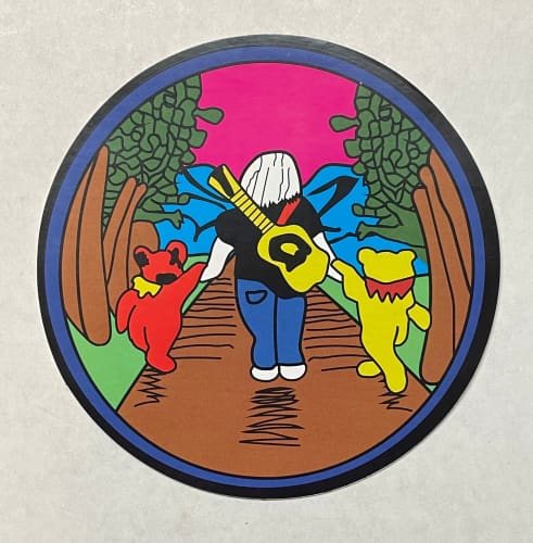 Grateful Dead - Jerry Walking with Bears Sticker - Sticker