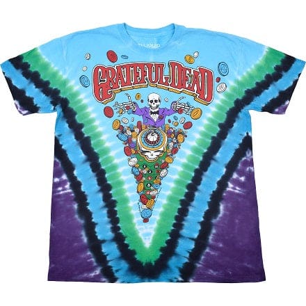 Grateful Dead - Laughing Bones Tie Dye T-Shirt - Medium - T-Shirts