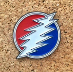 Grateful Dead - Lightning Bolt Hat Pin - Buttons & Pins