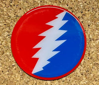 Grateful Dead - Lightning Bolt Metal Sticker - Sticker