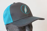 Grateful Dead - Lightning Bolt Turquoise Trucker Snapback Hat - Hats