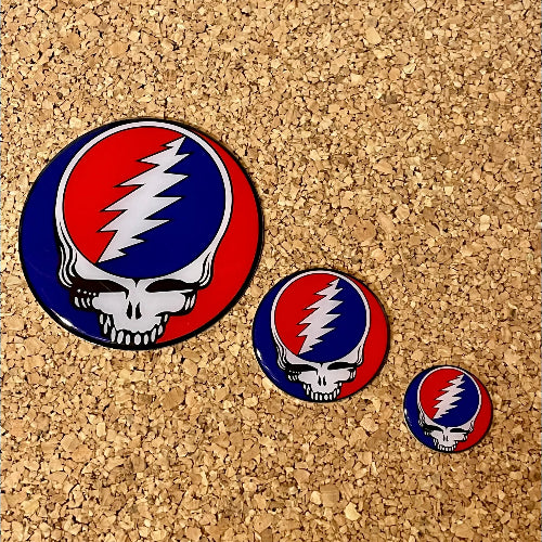 Grateful Dead Metal Steal Your Face Sticker | gratefuldeadshop.com