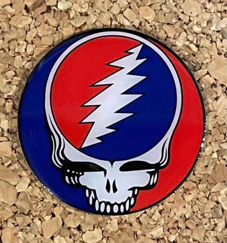 Grateful Dead - Metal Steal your Face Sticker - gratefuldeadshop.com ...