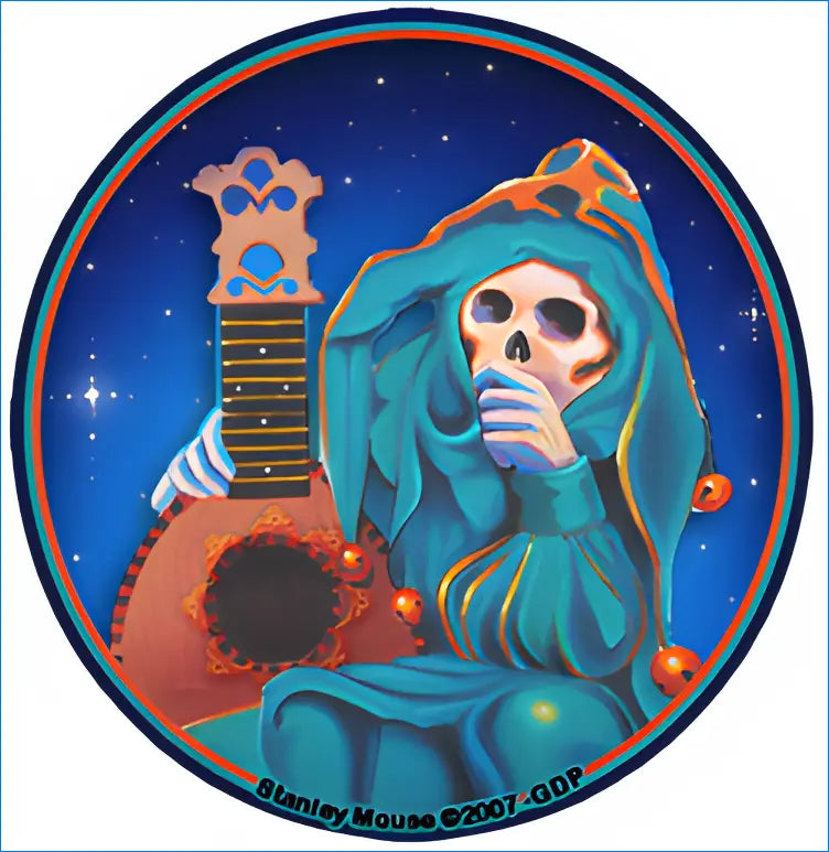 Grateful Dead Mini Jester Sticker - gratefuldeadshop.com