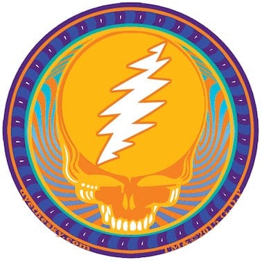 Grateful Dead - Mini Orange Sunshine Decal Sticker - Sticker