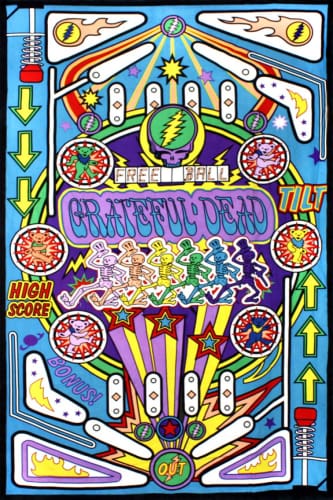 Grateful Dead - Pinball Machine Tapestry Wall Hanging - Tapestries