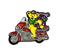 Grateful Dead - Motorcycle Riding Dancing Bears Hat Pin - Brooches & Lapel Pins