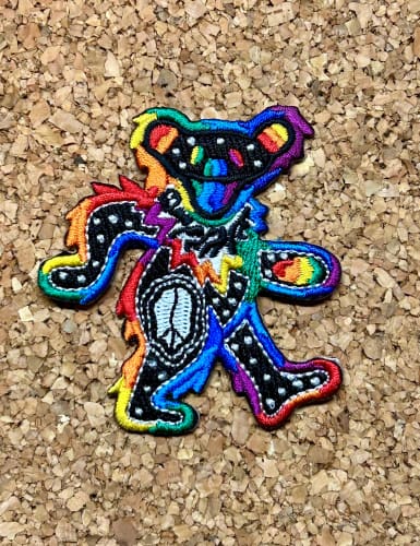 Grateful Dead - Multicolor Peace Bear Patch - Patches