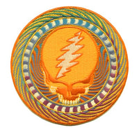 Grateful Dead - Orange Sunshine Steal Your Face Patch - Patches