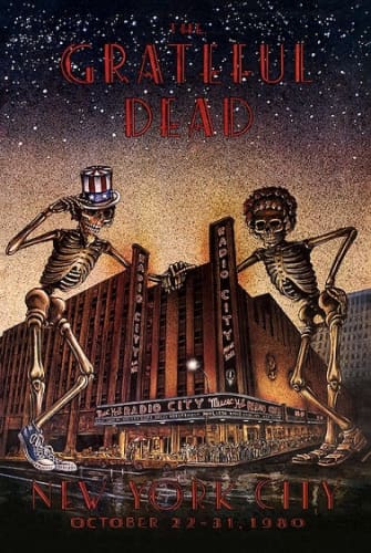 Grateful Dead - Radio City Music Hall Poster - Posters