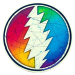 Grateful Dead - Rainbow Bolt Round Mini Sticker - Sticker