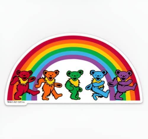 Grateful Dead - Rainbow Dancing Bears Sticker