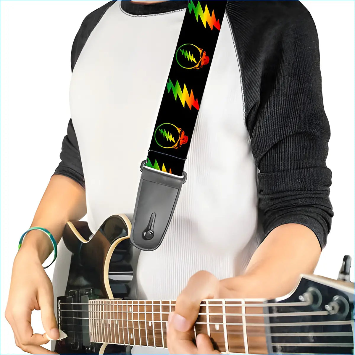 Grateful Dead - Rasta SYF Guitar Strap - gratefuldeadshop.com