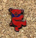 Grateful Dead - Red Dancing Bear Hat Pin - Buttons & Pins