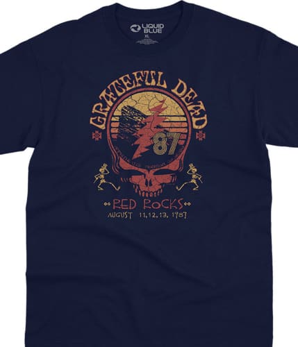 Grateful Dead - Red Rocks 1987 T-Shirt - Medium - T-Shirts