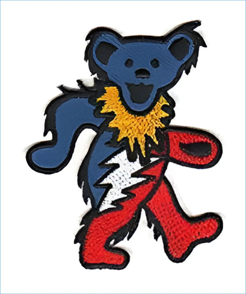 Grateful Dead - Red White & Blue Dancing Bear Patch