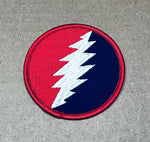 Grateful Dead - Round Bolt Embroidered Patch - Patches