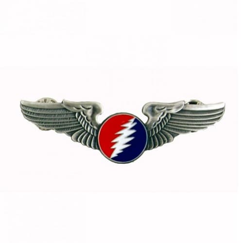 Grateful Dead - Round Bolt Pilot Wings Pin