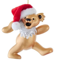 Grateful Dead - Santa Dancing Bear Christmas Ornament - Gold - Holiday Ornaments