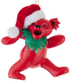 Grateful Dead - Santa Dancing Bear Christmas Ornament - Red - Holiday Ornaments