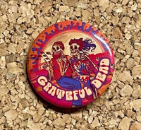 Grateful Dead - Skelton Couple Button - Buttons & Pins