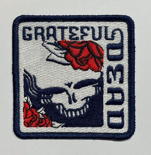 Grateful Dead - Skull & Roses Square Patch - Patches