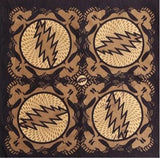 Grateful Dead - Spin Your Face Bandana - Tan - Bandanas